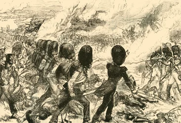 La última carga en Waterloo, 1815, 1890