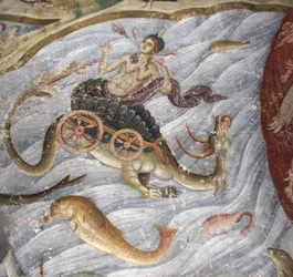 El Juicio Final (detalle): El mar entregó a sus muertos, 1321-1322