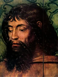 La Leyenda de Santa Lucía, Virgen y Niño con Santos (detalle), siglo XV