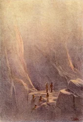Los Lenape llegan al lugar de las cuevas, 1914