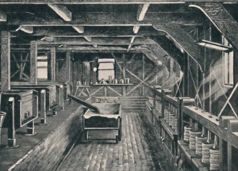 La fábrica de queso de Longford, Derbyshire, c1881, 1904