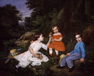 Los niños Mabie, ca. 1852