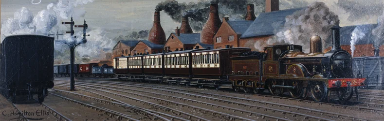 El Manchester Express cerca de Stoke-on-Trent