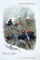 La expedición Marchand: lucha en Kimbedi, Congo, 19 de octubre de 1896