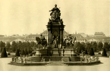 El monumento a María Teresa, Viena, Austria, c1935