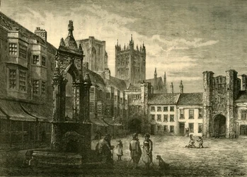 La Plaza del Mercado, Wells, 1898