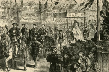 La procesión nupcial de Ana Bolena, 1533, 1890