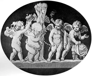 El matrimonio de Cupido y Psique, 1797