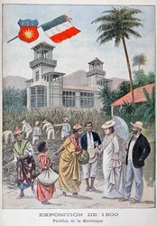 El pabellón de Martinica en la Exposición Universal de 1900, París, 1900