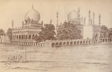 El mausoleo de Ibrahim Shah, Rey de Bijapur, en Bijapur, 1821, 1936