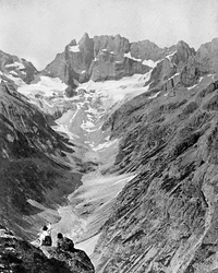 La Meije, los Alpes, principios del siglo XX