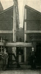 El meridiano de Greenwich, desde el cual se hacen todas las mediciones de tiempo, 1901
