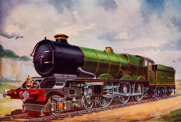 El poderoso expreso, locomotora de pasajeros del Great Western Railway, 1935