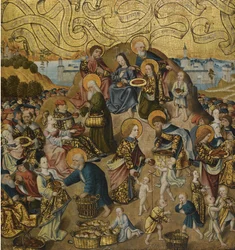 El milagro de los cinco panes y dos peces, c. 1500