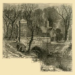 El foso, Palacio de Fulham, c1878