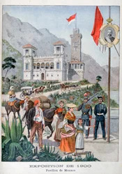 El pabellón de Mónaco en la Exposición Universal de 1900, París, 1900