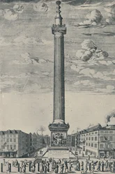 El Monumento de Londres, c1685, 1920