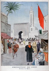 El pabellón marroquí en la Exposición Universal de 1900, París, 1900