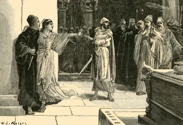 La madre de Ciro salvando su vida, 1890