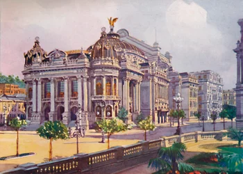 El Teatro Municipal, Avenida Rio Branco, 1914