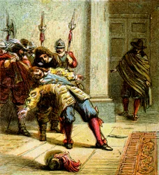 El asesinato de Buckingham, 1628, hacia 1850