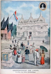 El pabellón de las Indias Neerlandesas en la Exposición Universal de 1900, París, 1900