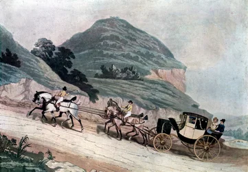 El recién elegido MP, en su camino a la Cámara de los Comunes 1835, c. 1920