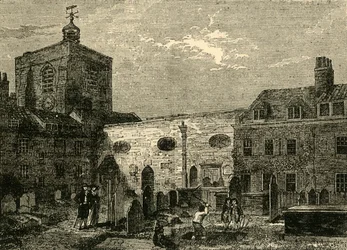 La vieja iglesia de St. James, Clerkenwell, c1872