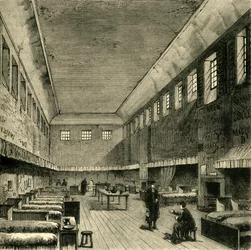 El viejo dormitorio en 1840