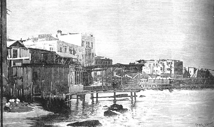 El viejo puerto, Alejandría, c. 1882