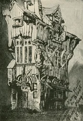 La vieja casa en Blois, siglo XIX, 1902