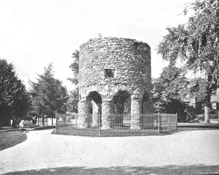 La vieja torre nórdica, Newport, Rhode Island, EE.UU., c. 1900