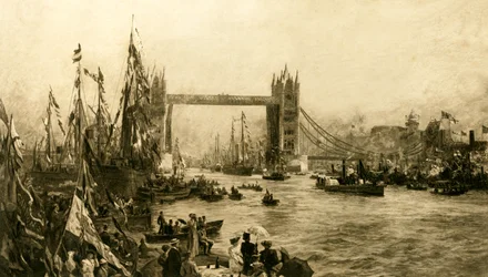 Ceremonia de Apertura del Puente de la Torre, c1894