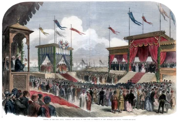 La apertura del Canal de Suez, Port Said, Egipto, 17 de noviembre de 1869