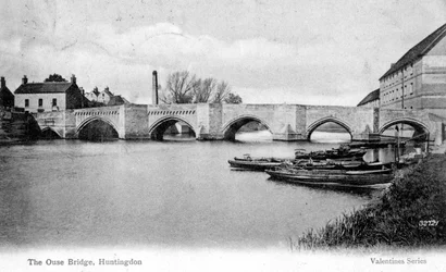 El Puente Ouse, Huntingdon, Cambridgeshire, 1905