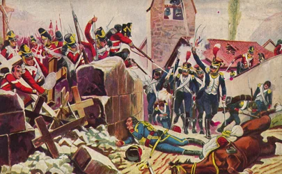 La infantería ligera de Ox. y Bucks. La batalla en el cementerio de Vimiero, 1808, 1939