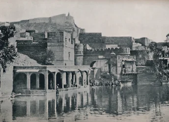 El tanque Padam Sagar en Jodhpur, 1936