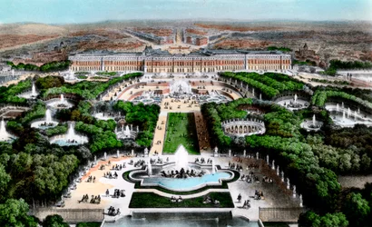 El Palacio de Versalles, París, Francia, principios del siglo XX