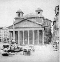 El Panteón, Roma, Italia, finales del siglo XIX