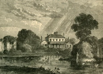 El Pabellón, Hans Place, en 1800, c. 1876