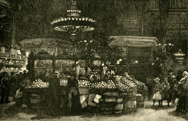 El mercado del pueblo, 1898