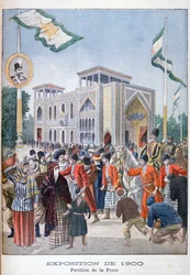El pabellón persa en la Exposición Universal de 1900, París
