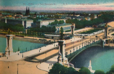El Puente Alejandro III, París, c. 1920
