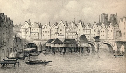 El Pont Notre-Dame en 1560, 1915