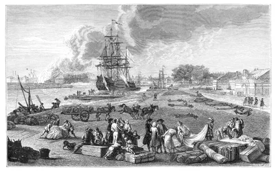El puerto de Rochefort, 1885