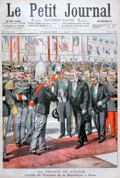 El Presidente de la República de Francia en Roma, 1904