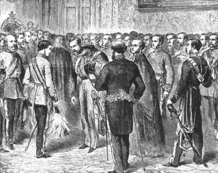 El Príncipe de Gales celebrando su primer recibimiento, 18 de febrero de 1863