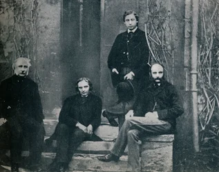 El Príncipe de Gales y sus tutores en la Universidad de Oxford, c1860