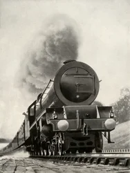 La Princesa Real, una locomotora tipo 4-6-2 en el sistema L.M.S., 1935