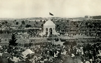 La proclamación de la Commonwealth de Australia en Sídney el 1 de enero de 1901, c1930